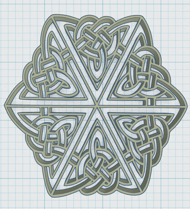 Miniatura 3 do modelo 3D Celtic Mandala Coaster 12
