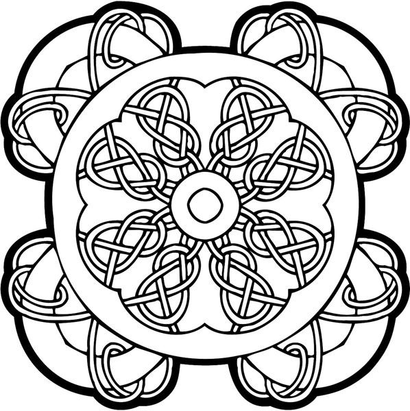 Miniatura 2 do modelo 3D Celtic Mandala Coaster 18