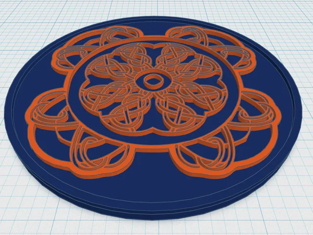 Celtic Mandala Coaster 18
