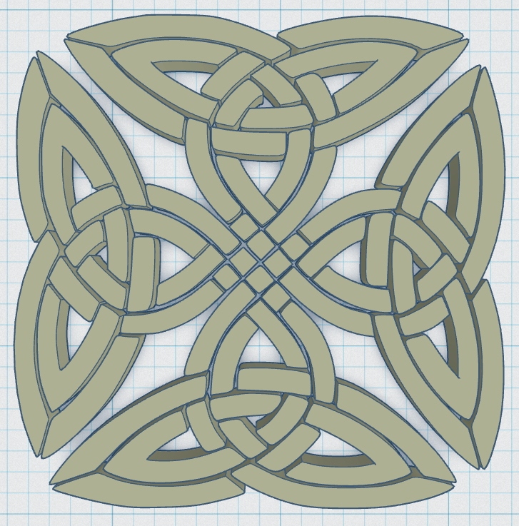 Miniatura 3 do modelo 3D Celtic Mandala Coaster 22