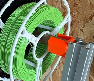 35x35 Aluminium Extrusion 20mm Shaft mount. (As Filament Holder)