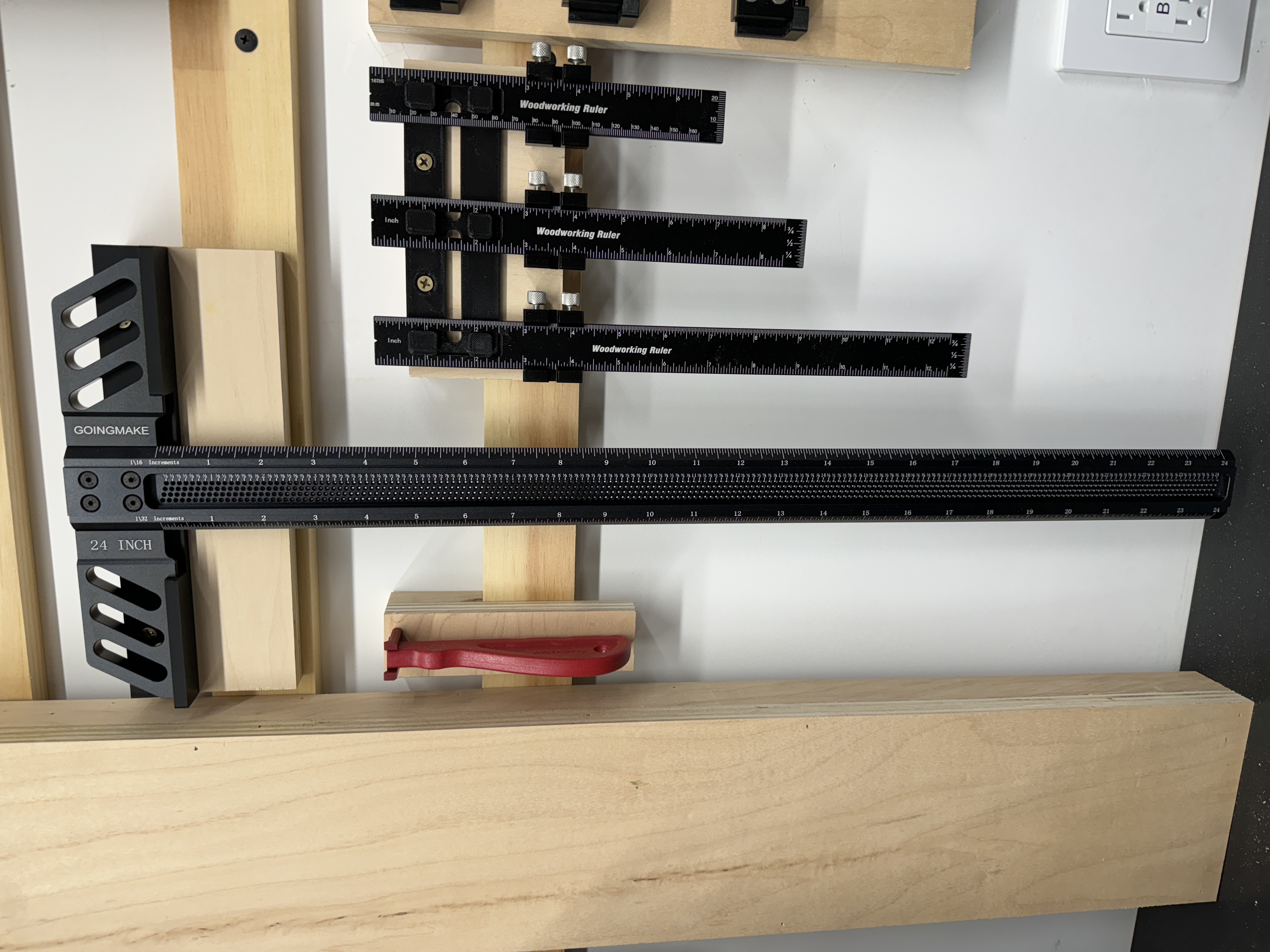 Goingmake 24 Inch T-Square Wall Mount