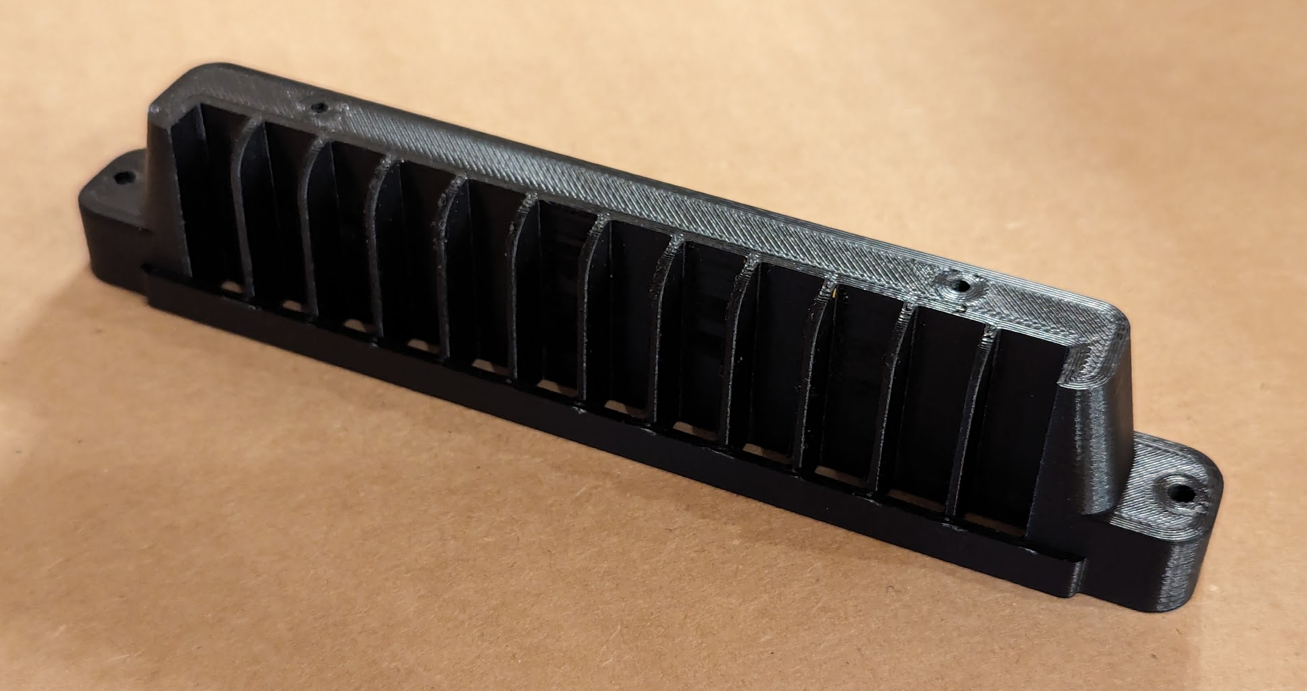 Autoharp chord bar guide by mcdanlj Download free STL model