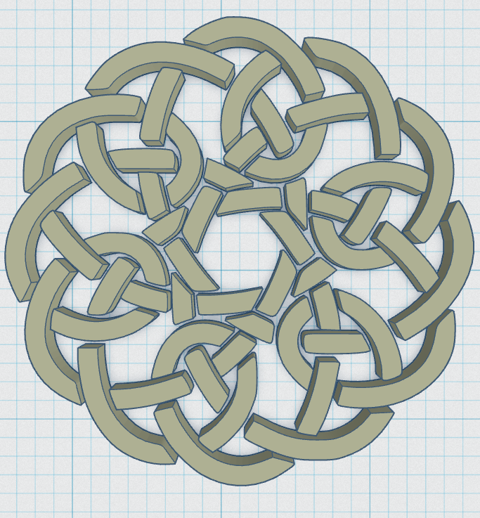 Miniatura 3 do modelo 3D Celtic Mandala Coaster 32