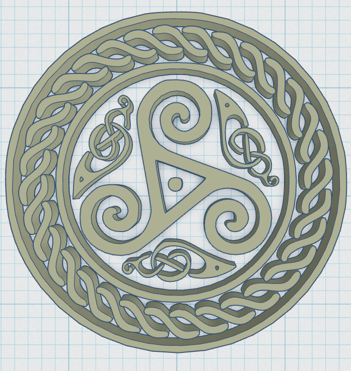 Miniatura 3 do modelo 3D Celtic Mandala Coaster 34