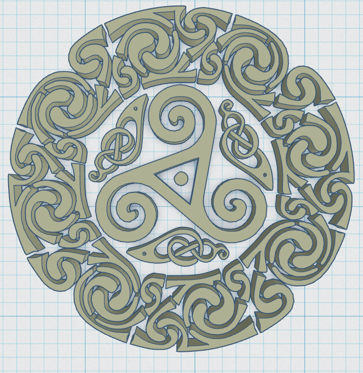 Miniatura 3 do modelo 3D Celtic Mandala Coaster 40