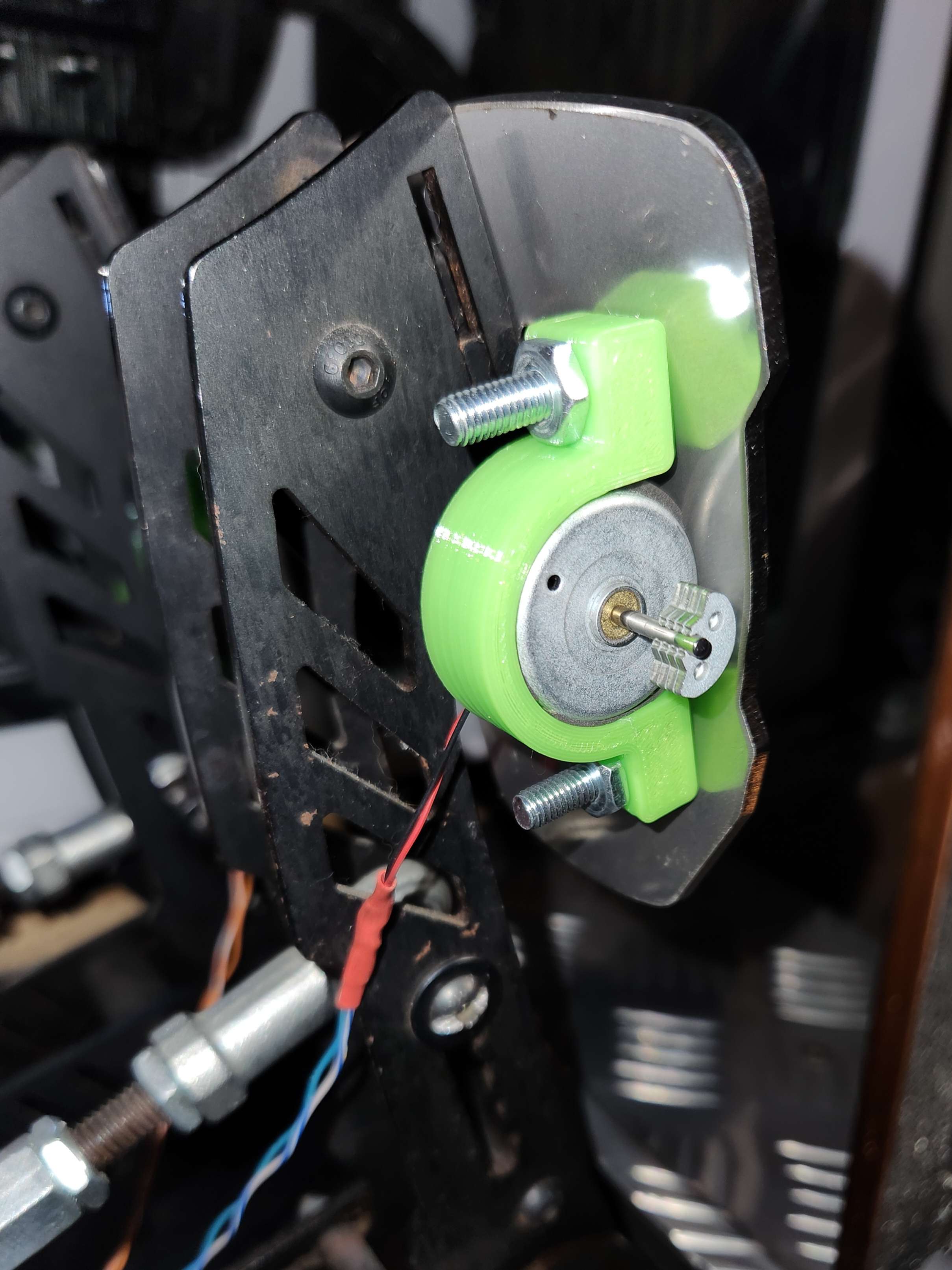 FeelVR pedals rumble motor bracket ShakeIT simhub