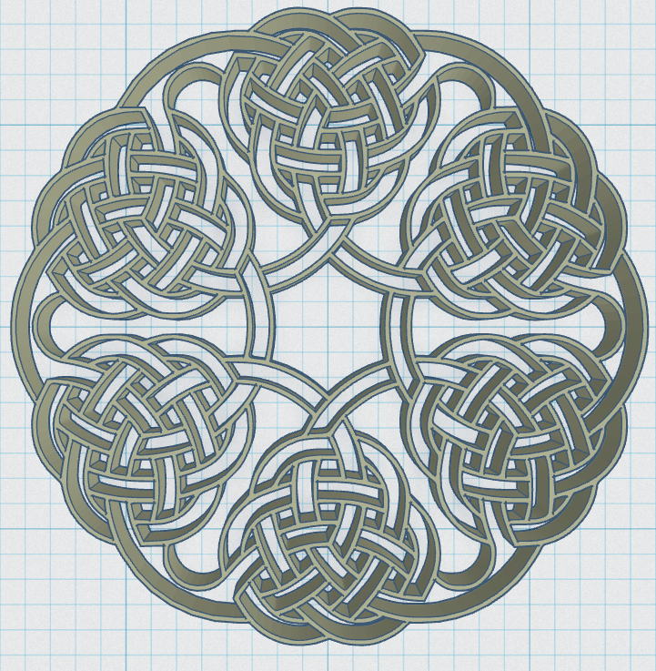 Miniatura 3 do modelo 3D Celtic Mandala Coaster 46