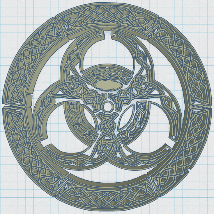 Miniatura 3 do modelo 3D Celtic Mandala Coaster 47