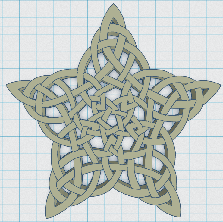 Miniatura 3 do modelo 3D Celtic Mandala Coaster 48