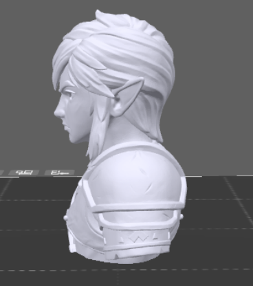 Miniatura 4 do modelo 3D Link TOTK bust