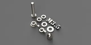 M3.5 HEX bolts, nuts and washers