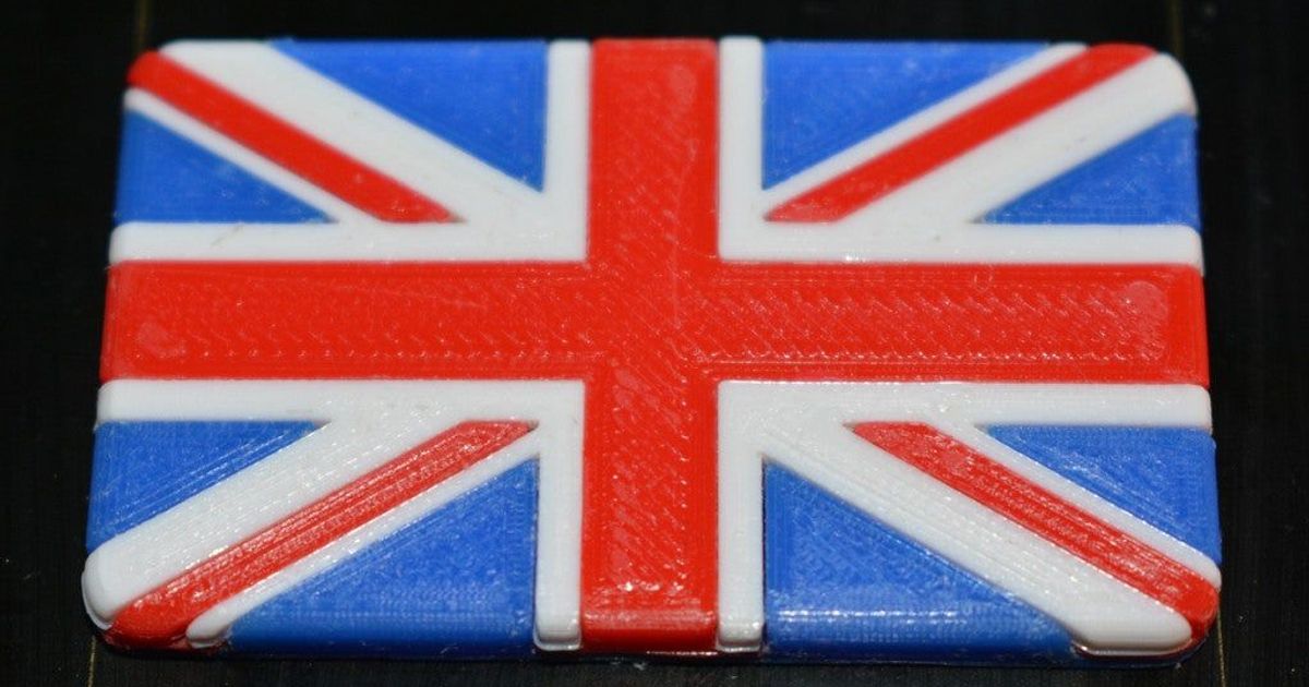 Union Jack Keyfob by artsef Download free STL model