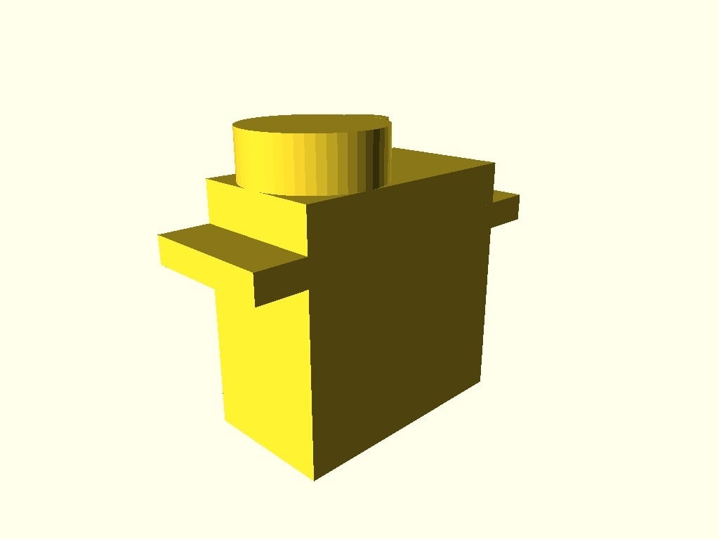 OpenScad Servo 9g by Rafael Estevam Download free STL model