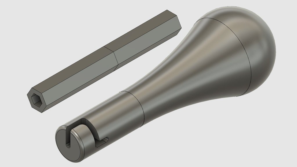Axis Rotation Handle Hex Key Handle - Long Axis Mount & Rotation by artsef | Download free ...