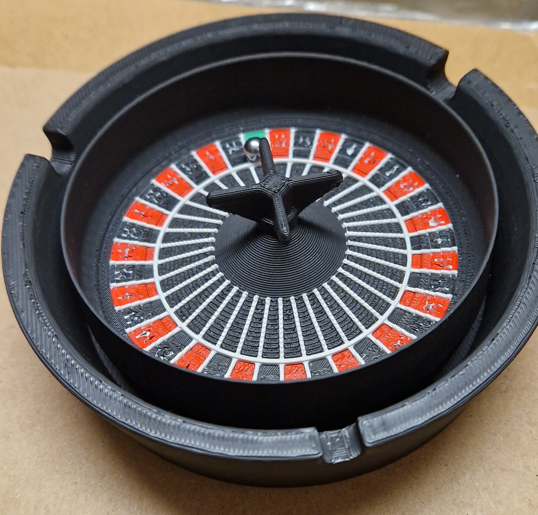 spinning roulette ashtray by 3DBL Download free STL model
