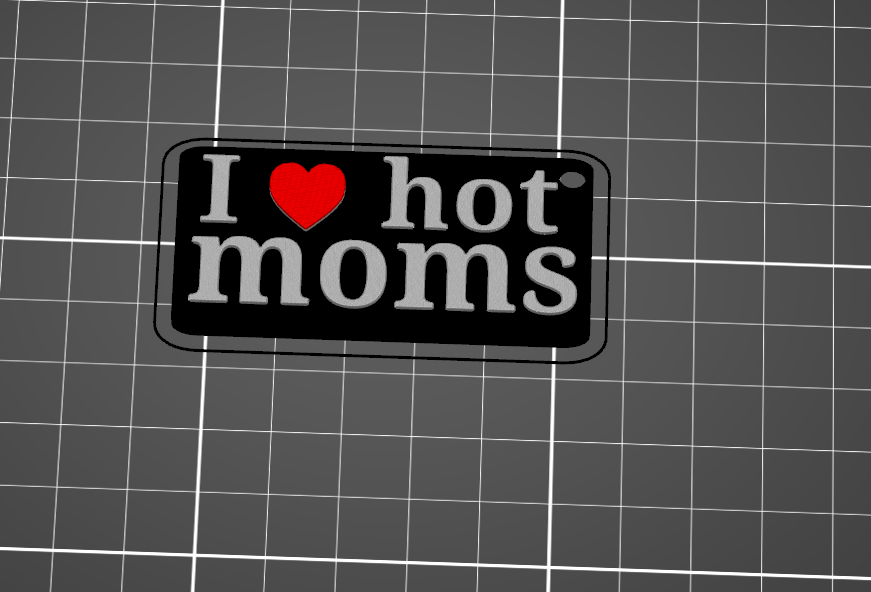 I love hot moms přívěšek