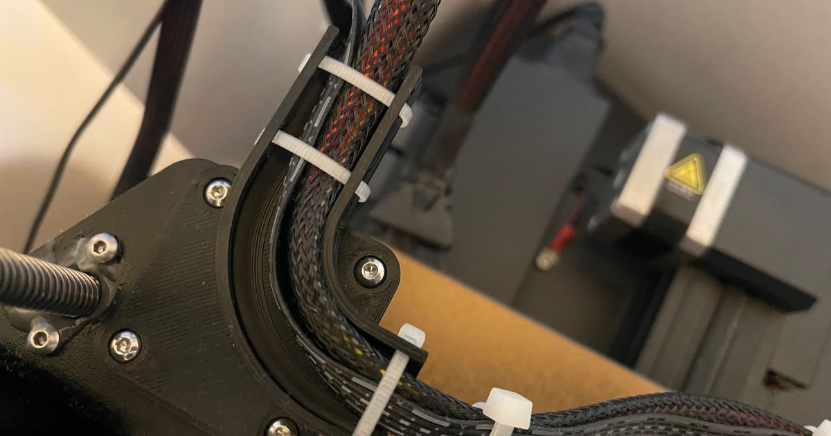 Ender 3 cable guide for direct drive by mls | Download free STL model ...