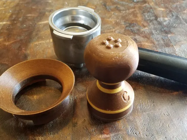 Espresso Tamper and Portafilter funnel
