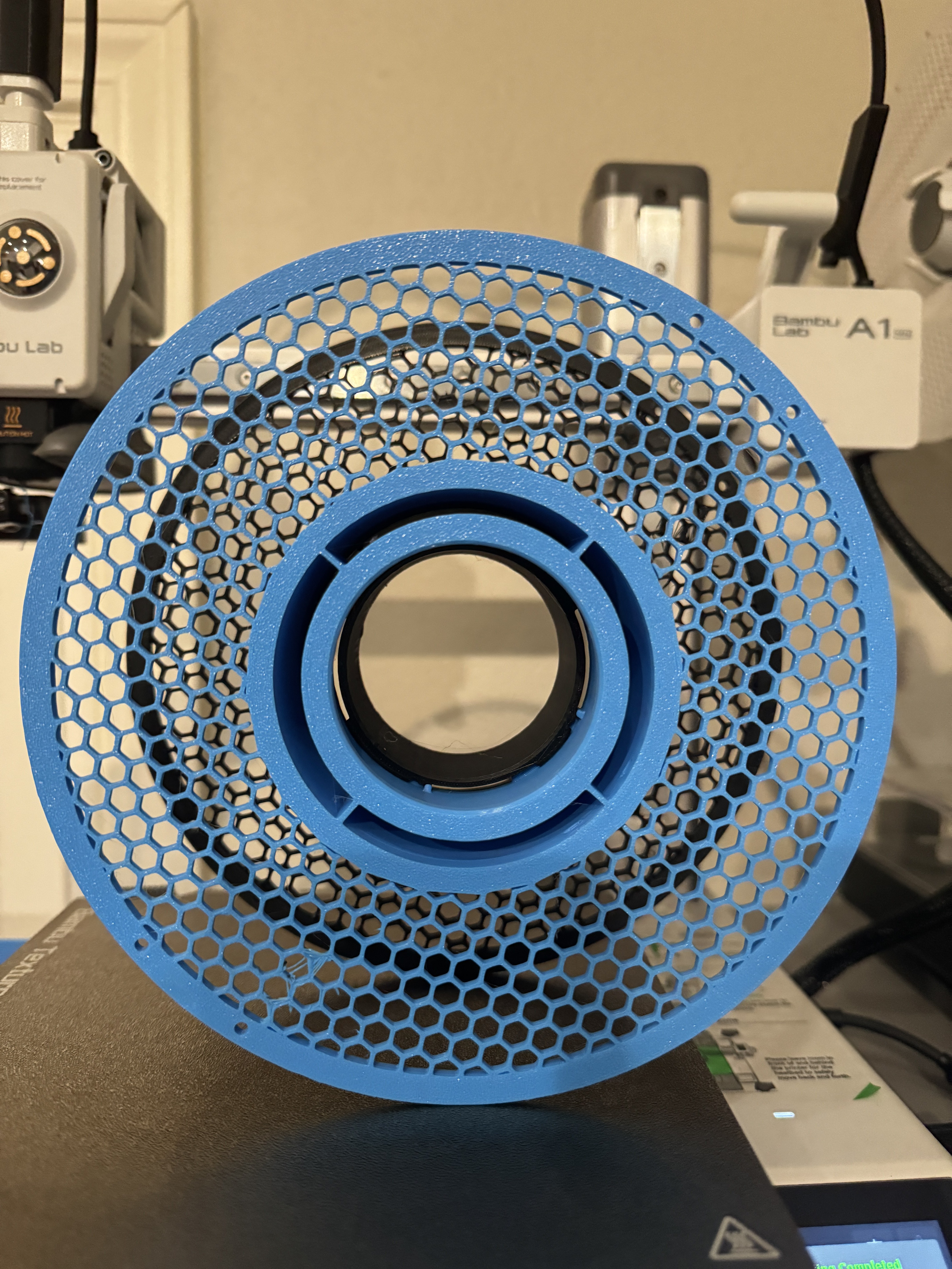 Printable Hex Filament Spool (Fits On Bambu Labs A1 MINI)