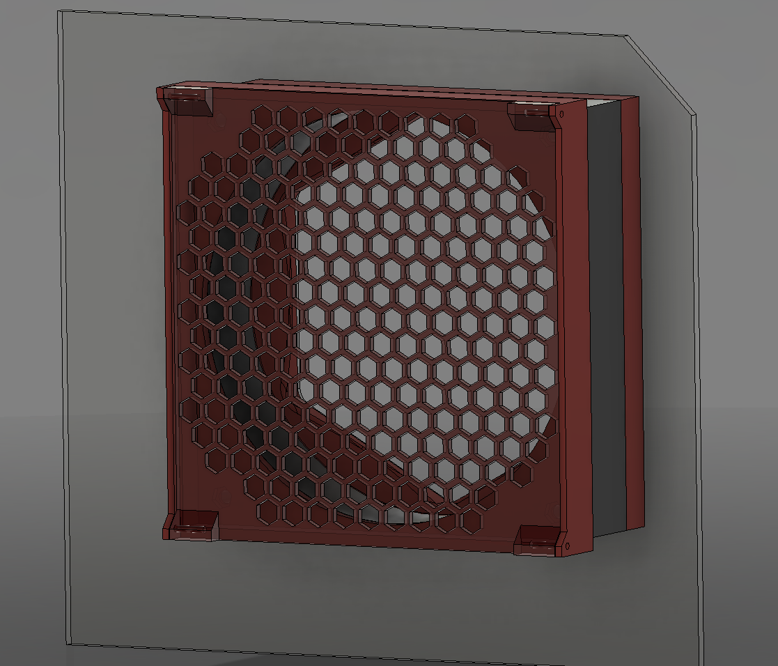 PRUSA Enclosure 120mm fan adapter and filter box
