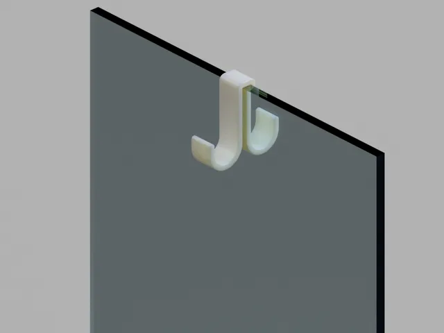 Towel holder glass shower door