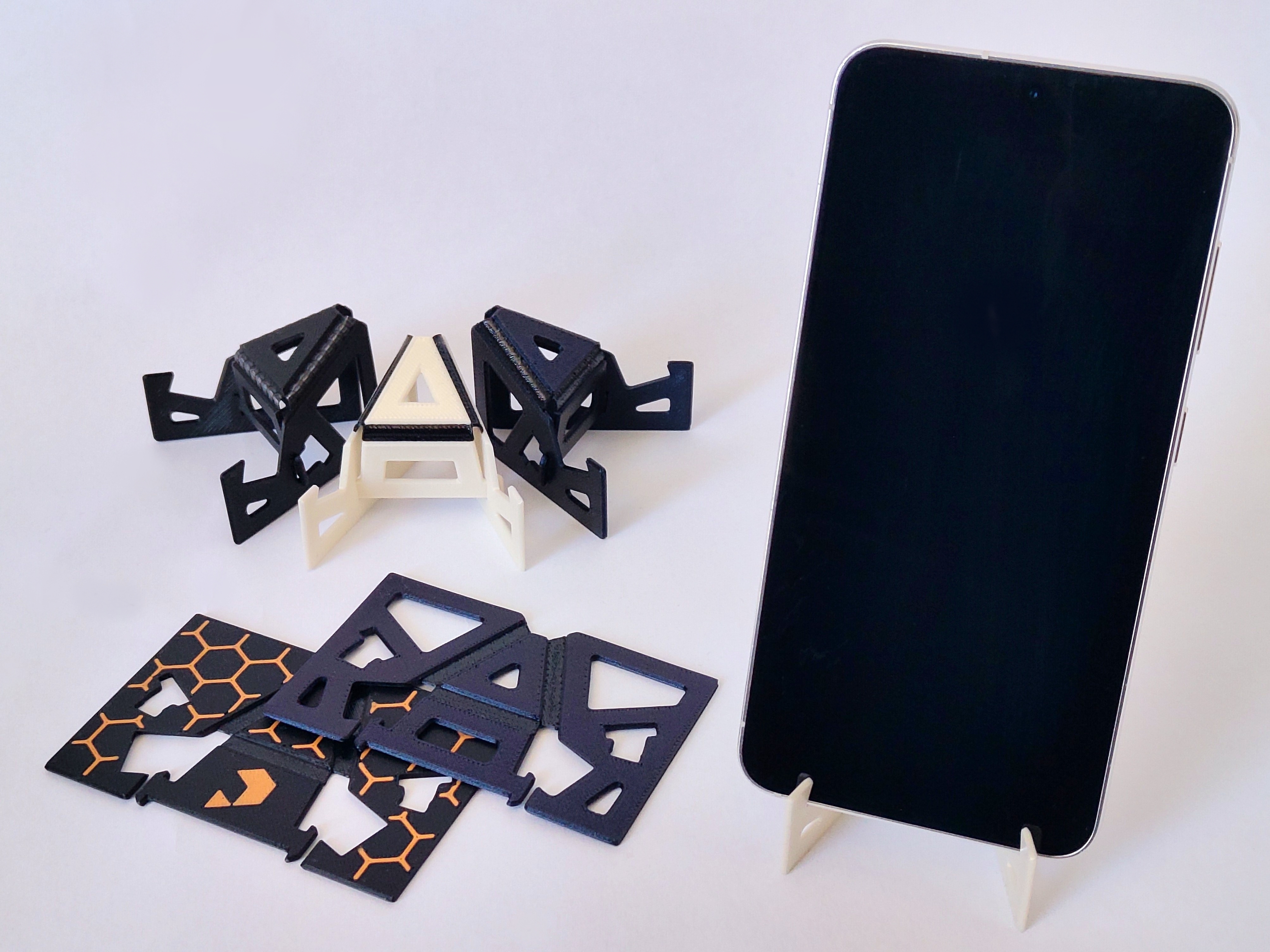 Foldable/Flexible Card-sized Smartphone Stand