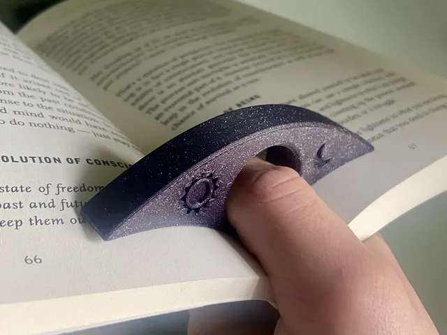 Sun & Moon Book Page Holder