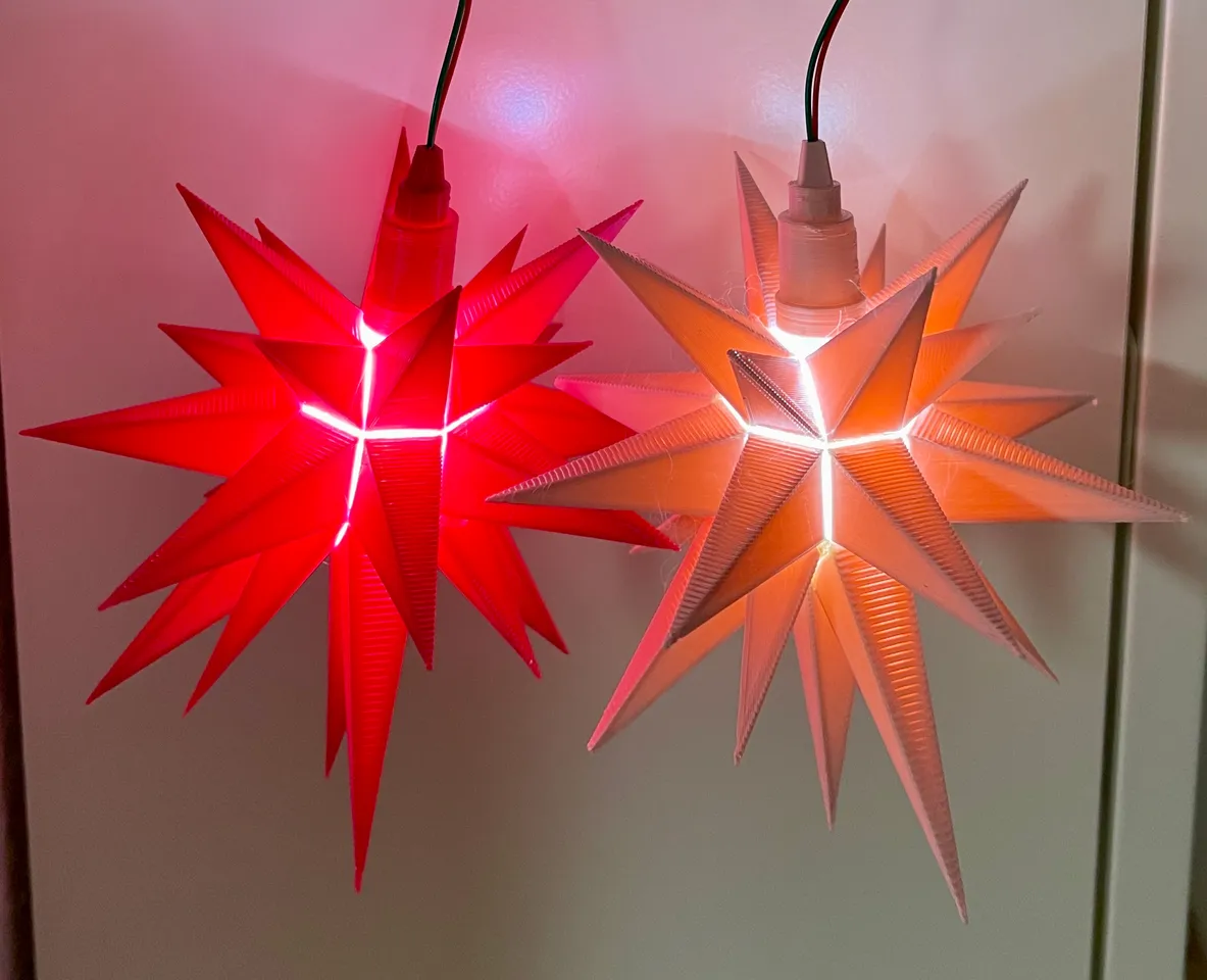Illuminated Christmas star / beleuchteter Weihnachtsstern by themelle |  Download free STL model | Printables.com