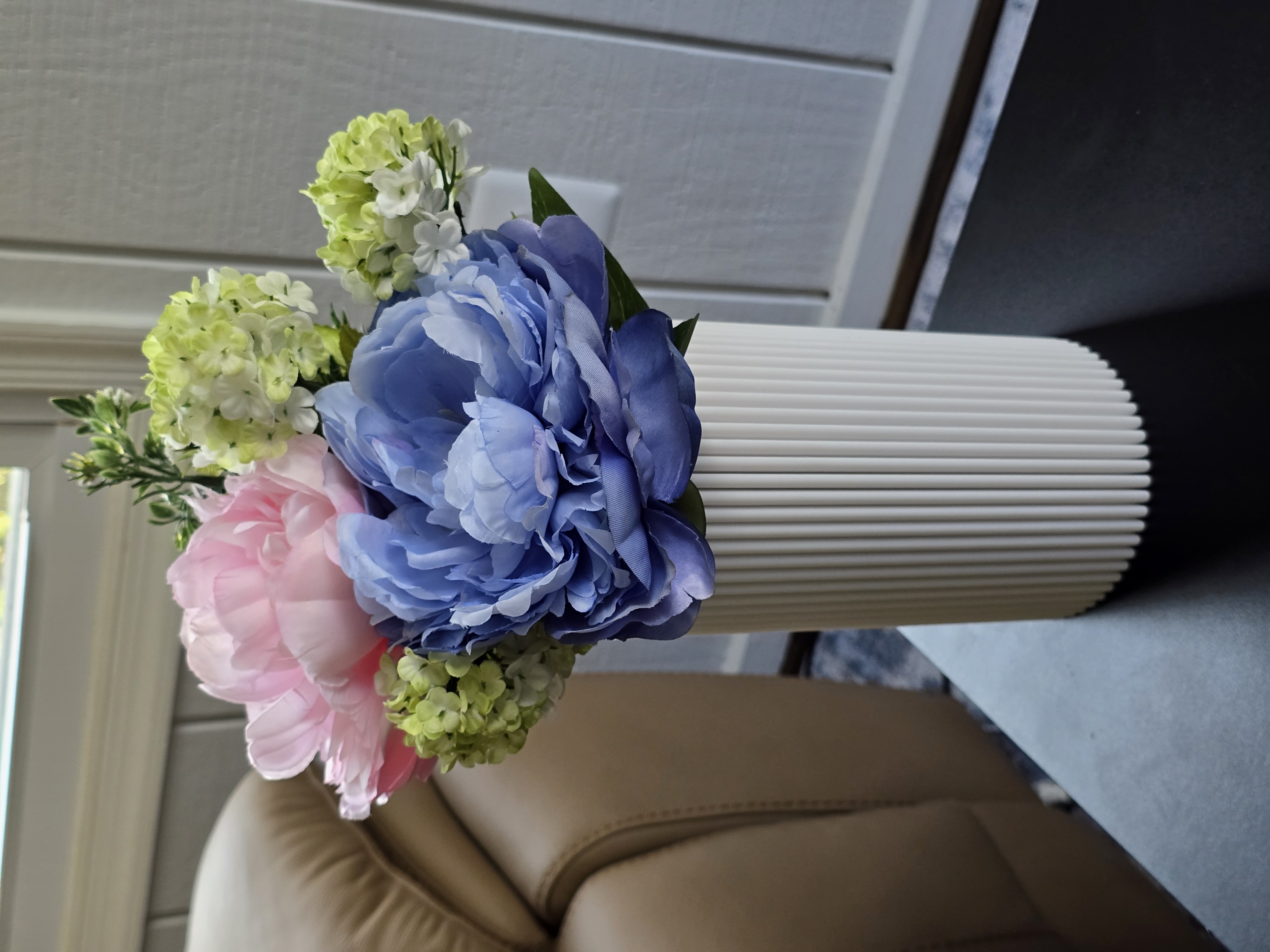 Reimagined Art - Ribbed Vase
