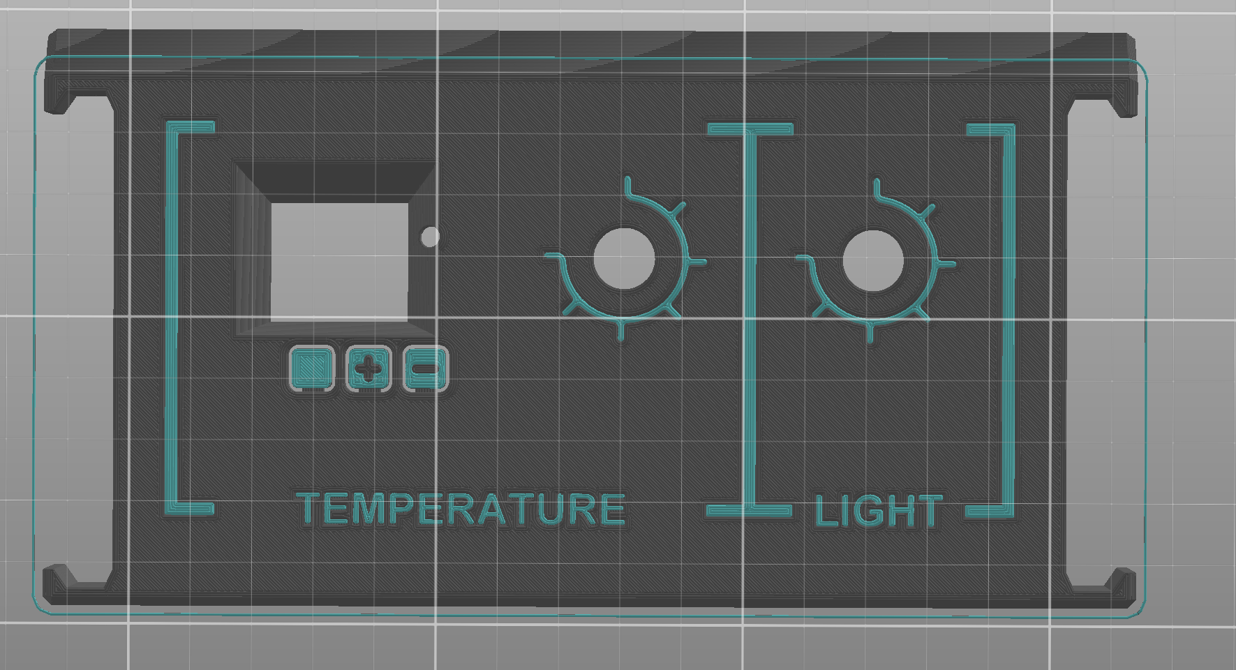 Prusabox W1219 modular panel with fan control and light control - remix for cleaner printing