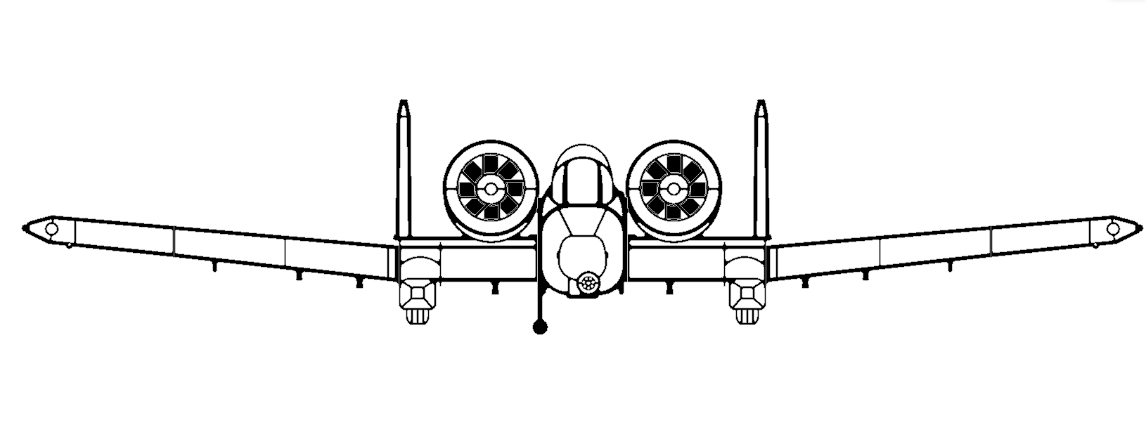 A-10 Warthog Wallart by Robour | Download free STL model | Printables.com