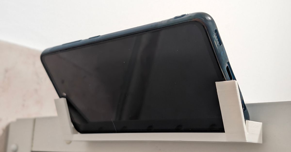 Shower phone holder by 3dMakerIdea Download free STL model