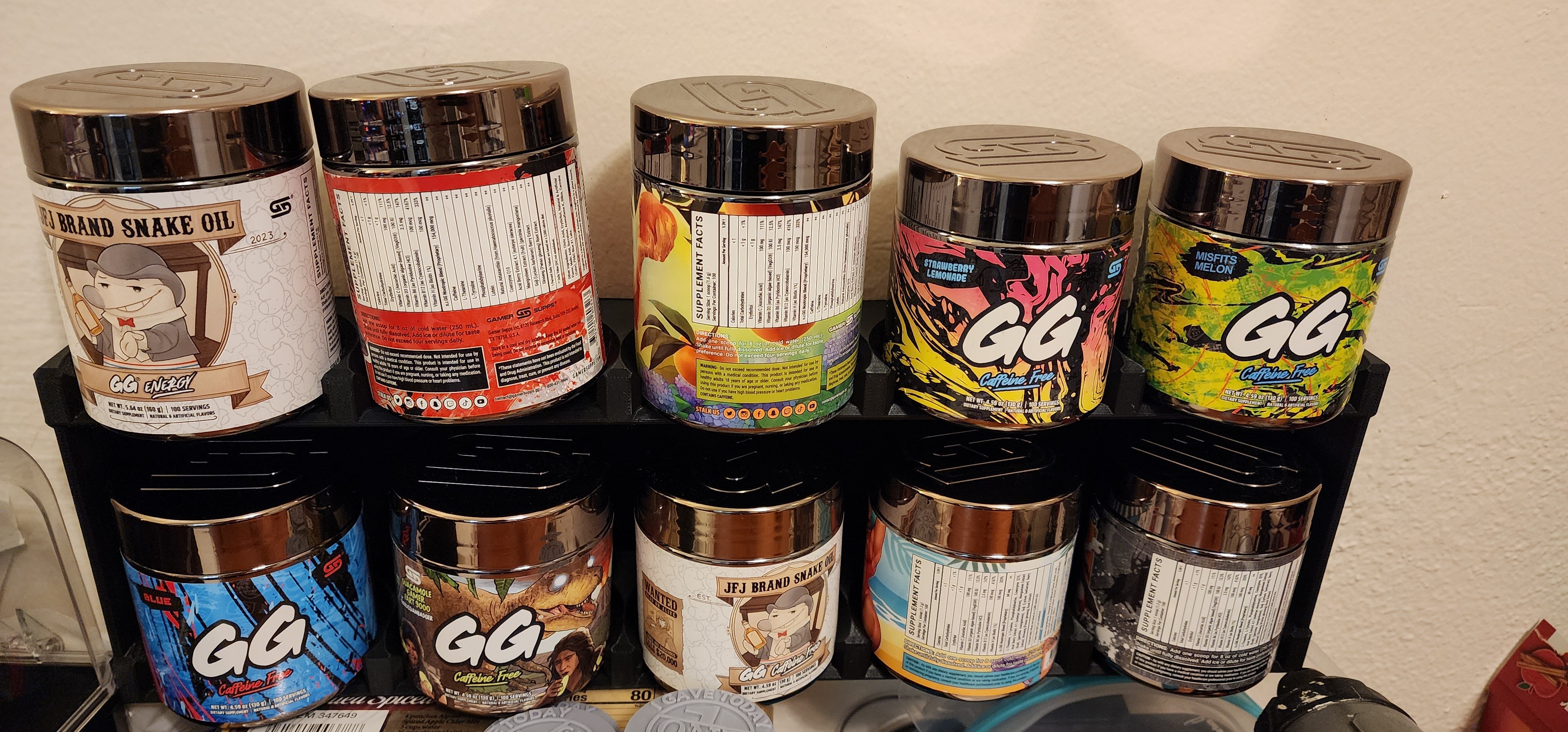 GAMER SUPPS 10 CAN SHELF by Boricstream5736 Download free STL model