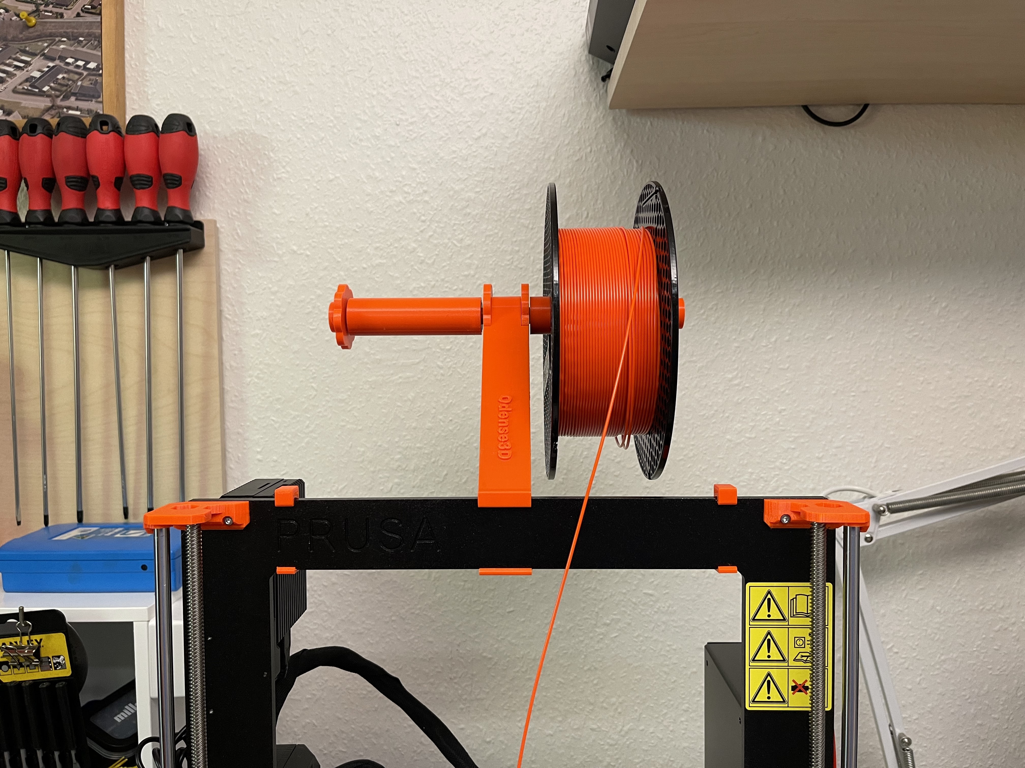 Double Filament holder for PRUSA