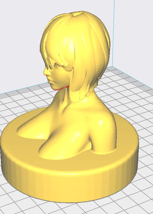 Female Bust  3d stl model for CNC