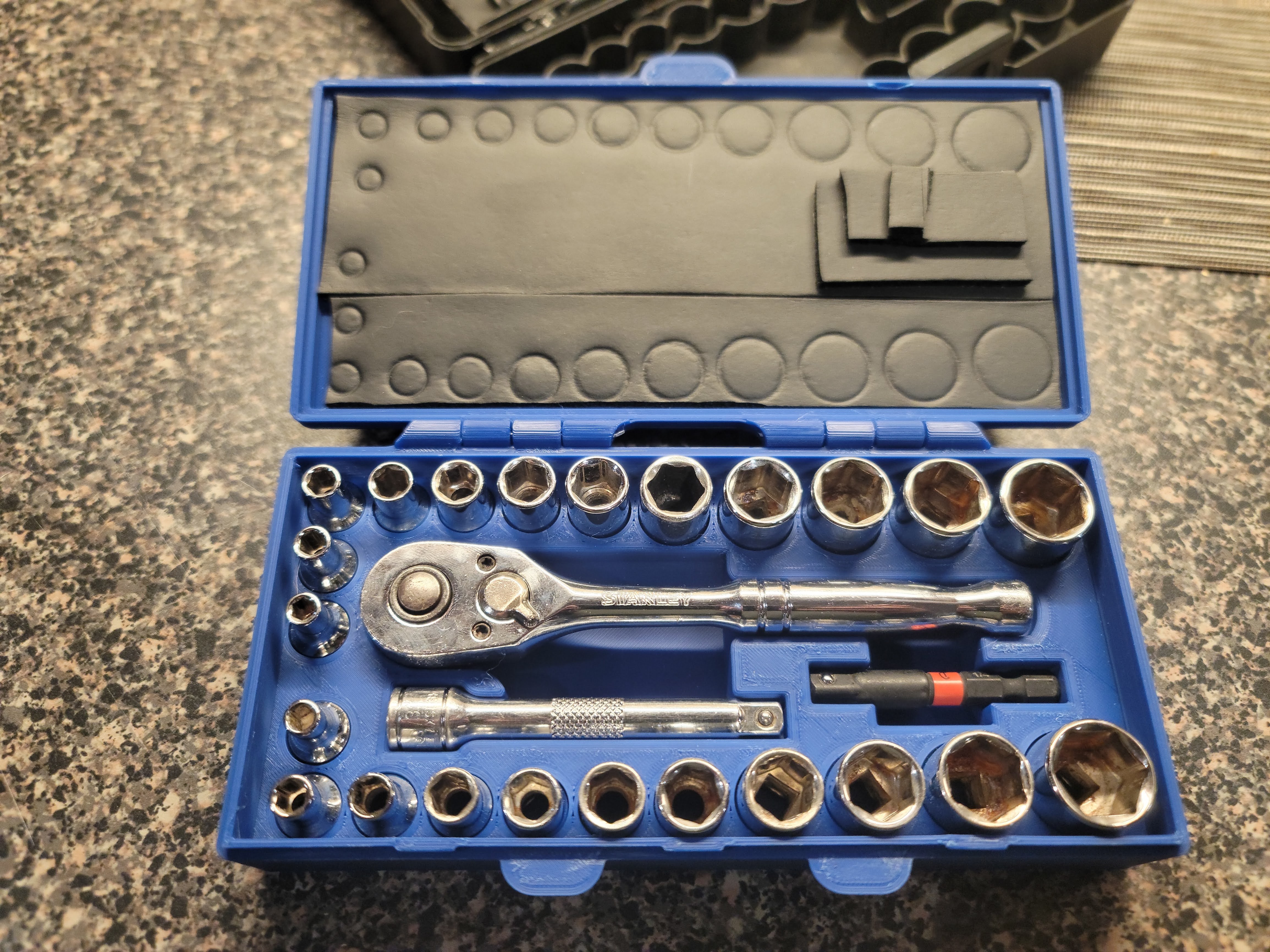 W Rachet Tool Set Case 1/4