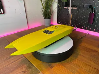 Cat.One 450 RC Boat catamaran crazy fast Stand by Bash Tech