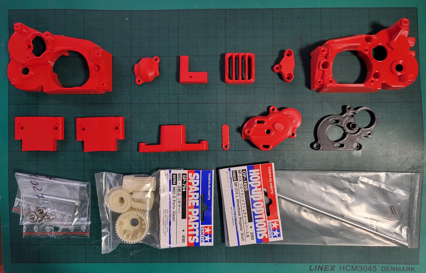 V2 Mid motor conversion for Tamiya MF-01X by HonzaP | Download free STL ...