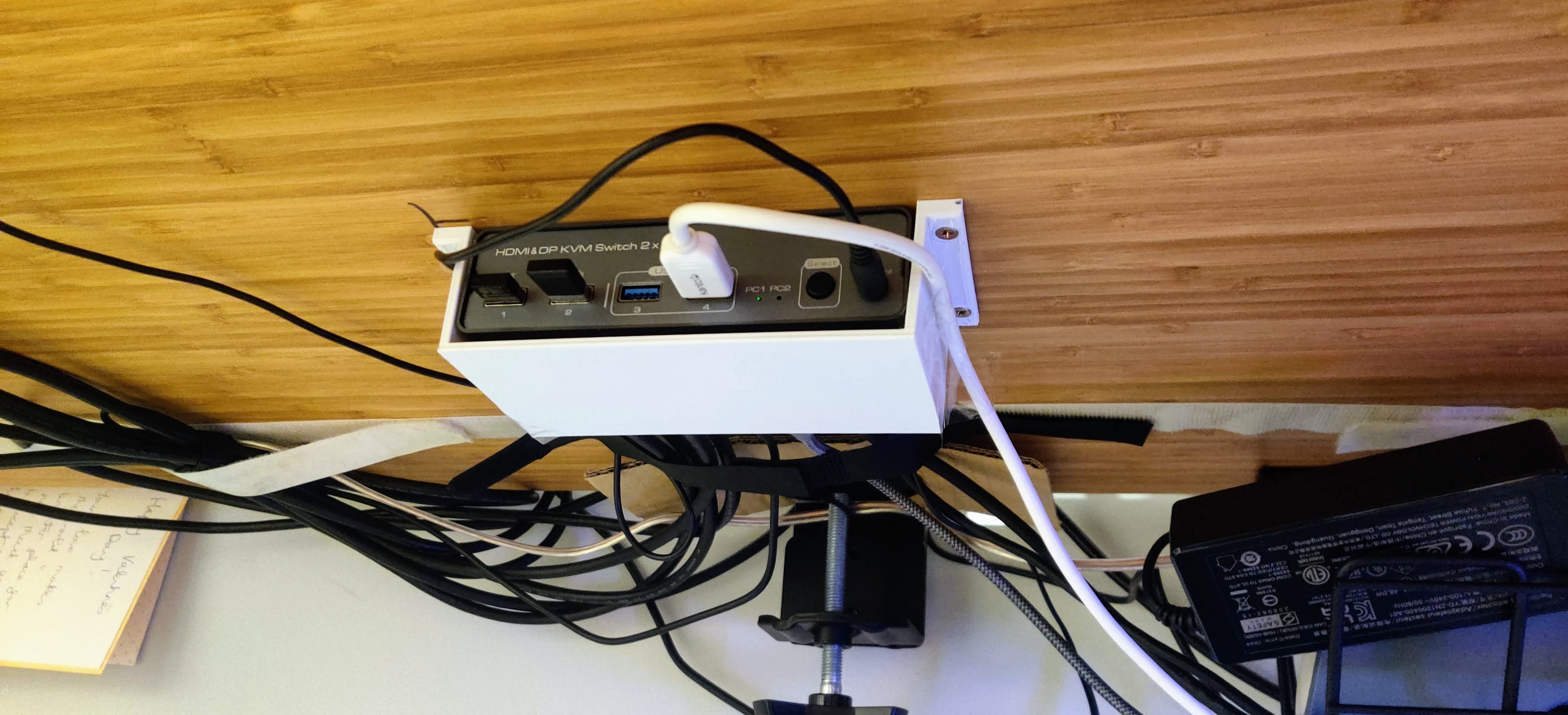 KVM Switch Holder By Shmink Download Free STL Model Printables Kvm switch holder by shmink download free stl model printables