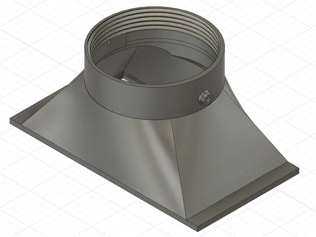 Open 6x12 Parametric Lens Cone with Open Camera Focus Helicoid
