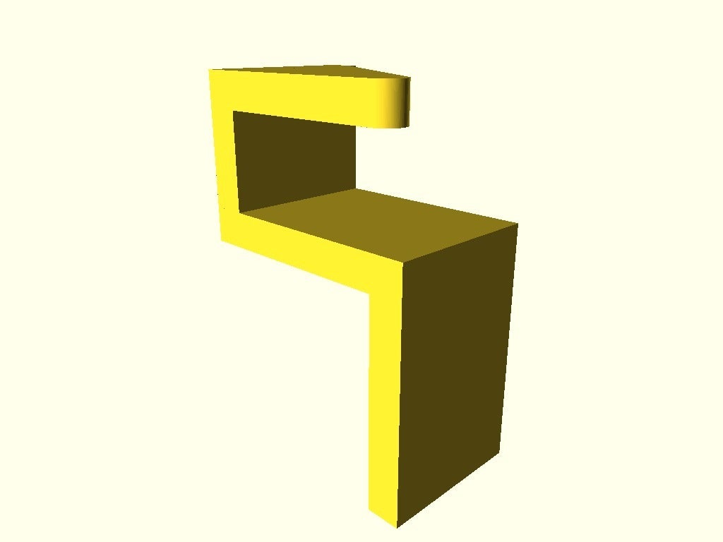 Miniatura 2 do modelo 3D Magnetic Fridge Hook