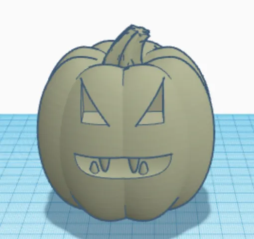 Pumpkin with teeth