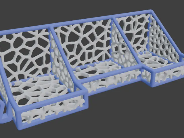 Voronoi Bar & Bottles Shower Shelf