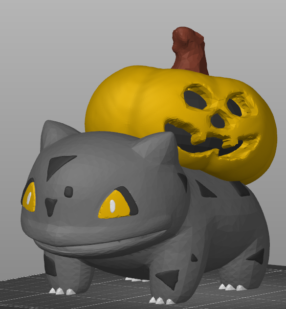Halloween pumpkin Bulbasaur