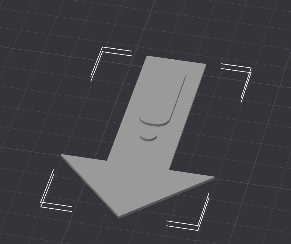 Arrow with an exclamation point