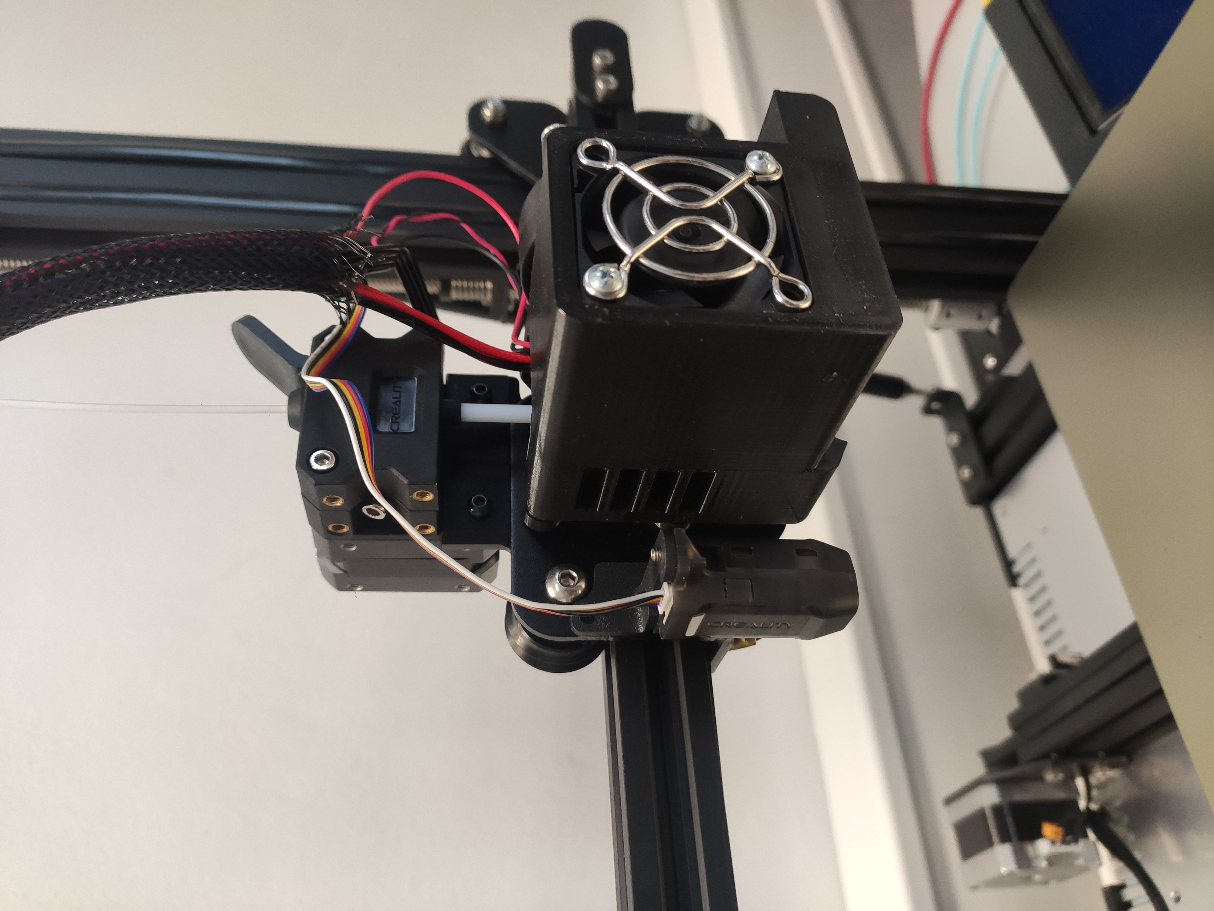 Ender 3 - 5015 Part Cooling Fan Duct with Magnetic Mount / 4020 Hotend Fan