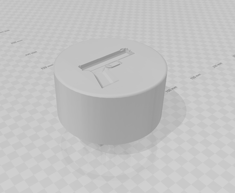 Tactile Switch Push Button Cap With Gun by Sparrow Download free STL