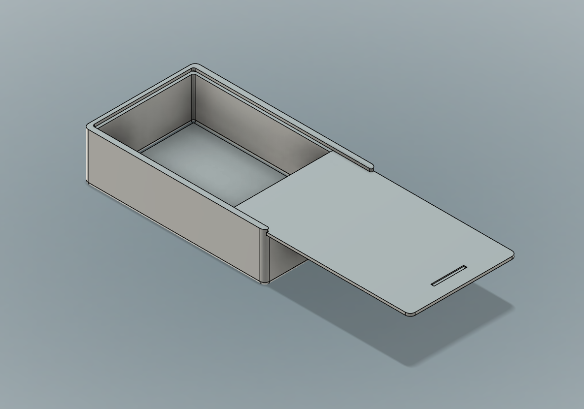 Small Sliding Lid Storage box 110mm x 65mm x 25mm
