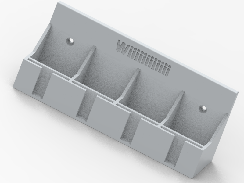 Wii Remote + Nunchuk Wall Mount